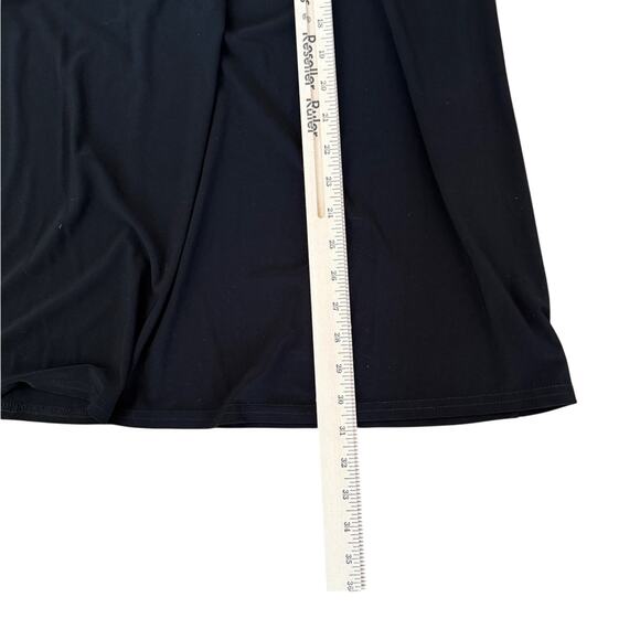 Joseph Ribkoff Black Silver Stud Scoop Neck Long Sleeve Tunic Mini Dress size 8 - Picture 6 of 9